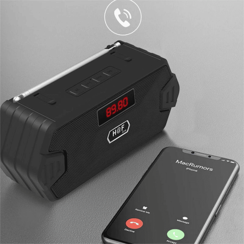 Versatile Portable Bluetooth Speaker: FM Radio, USB, AUX, TF, MP3