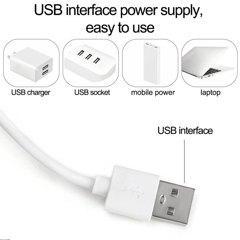 Adjustable 10 LED Vanity Mirror Lights: 3-Color USB Dressing Table Fill Light