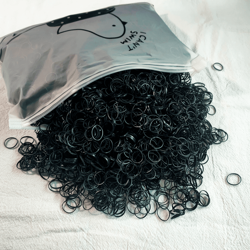 1000 Pcs Colorful Disposable Elastic Hair Bands for Girls, Kids Ponytail Holders