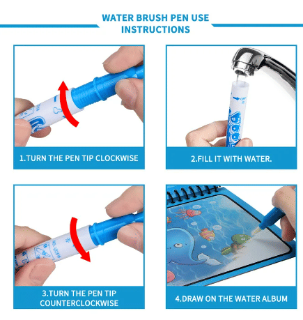 Generic Reusable Magic Water Drawing Book Early Education Toy