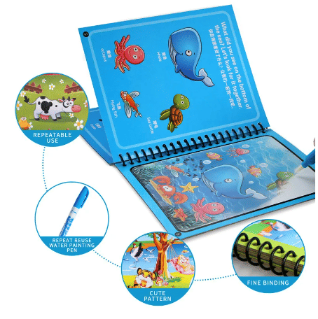 Generic Reusable Magic Water Drawing Book Early Education Toy
