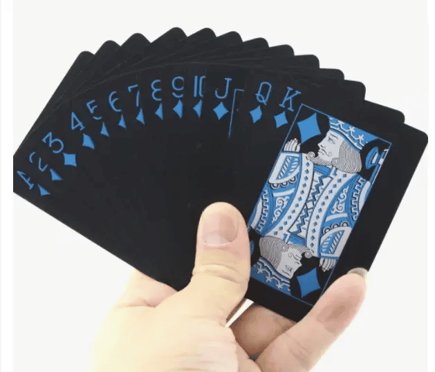 Generic Poker Plastic Playing Cards Waterproof PVC Game Deck Blue