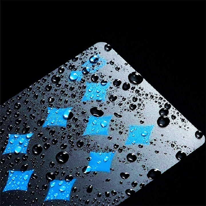 Generic Poker Plastic Playing Cards Waterproof PVC Game Deck Blue