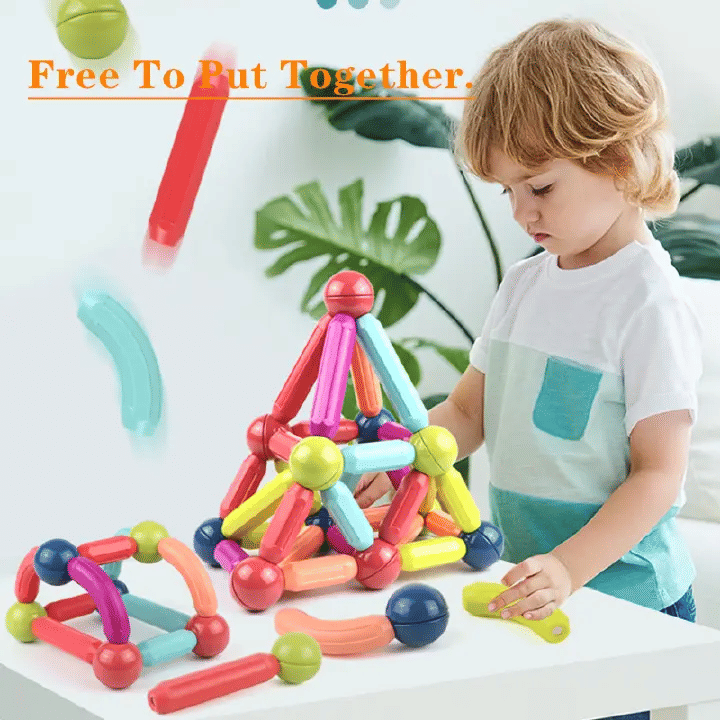 15-Piece Magnetic Building Block Educational Toy Set for Kids