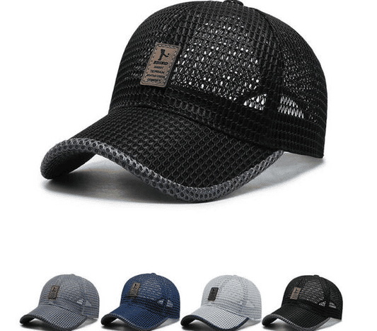 Unisex Outdoor Sun Protection Mesh Baseball Cap - Breathable Fishing & Summer Hat