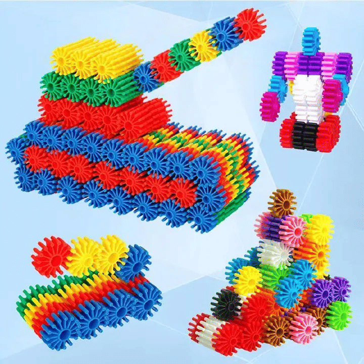 150-Piece Interlocking Gear Building Blocks Set Educational Construction Toy