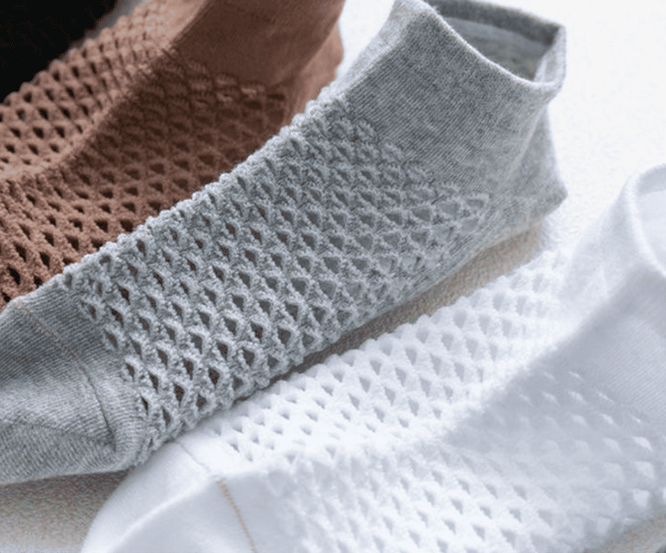 Premium 5-Pack Cotton Mesh No Show Socks: Breathable, Anti-Odor, Sweat-Resistant