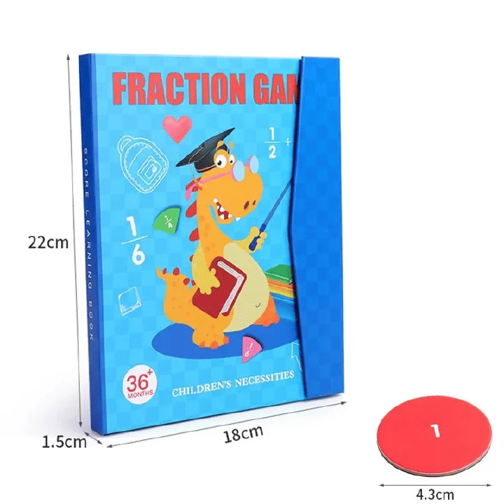 Generic Magnetic Fraction Learning Math Toy Wooden Educational Book Set