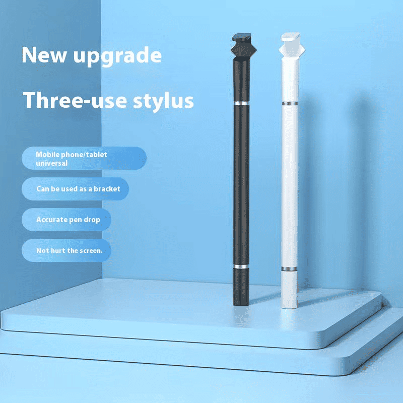 Multi-Function 3-in-1 Universal Capacitive Touch Screen Stylus Pen with Phone Holder