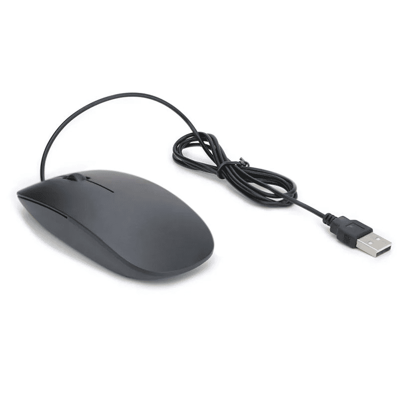 Comfortable USB Wired Computer Mouse for Gaming, Office, Home, Notebook PC - Black