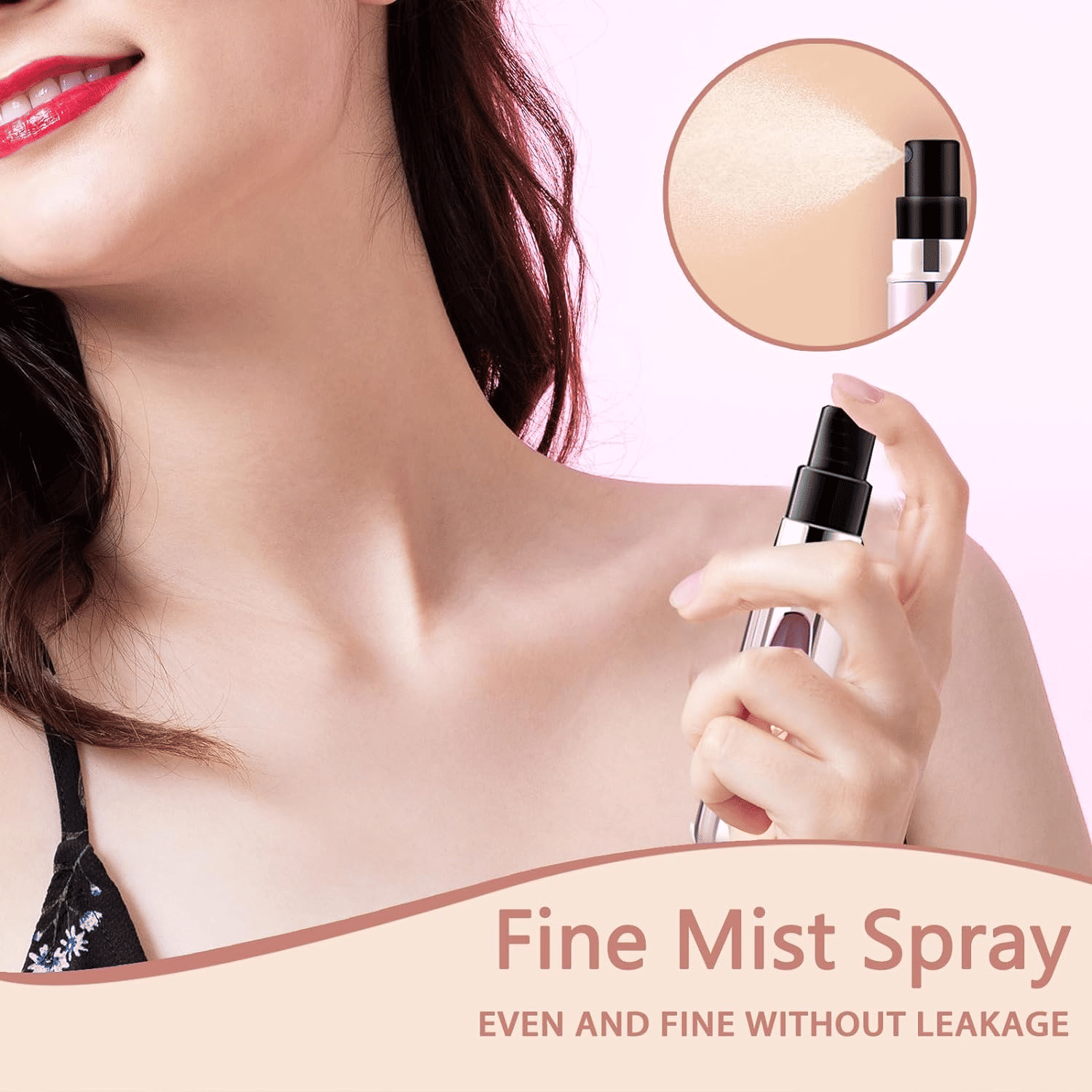 Mini Refillable Perfume Atomizer Bottle 5ml Travel Spray Pump