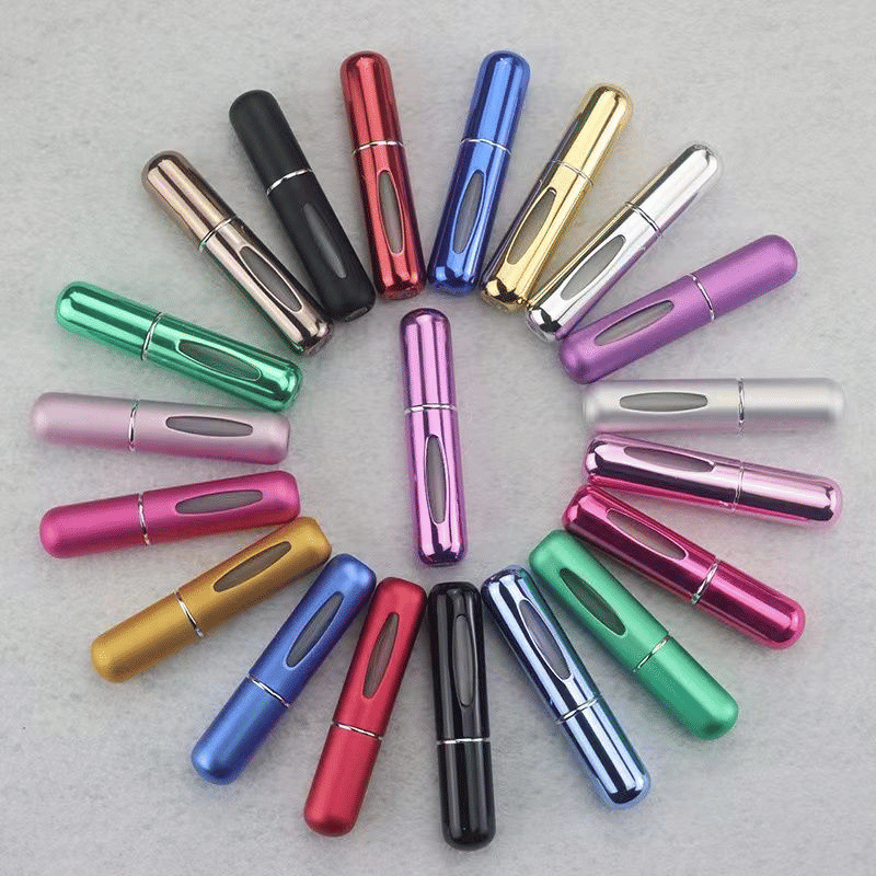 Mini Refillable Perfume Atomizer Bottle 5ml Travel Spray Pump