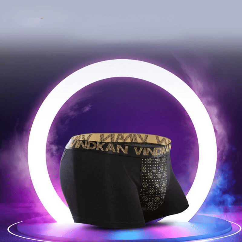 Men's Magnetic Therapy Boxers: England Technology Pouch Underwear for Enhanced Health