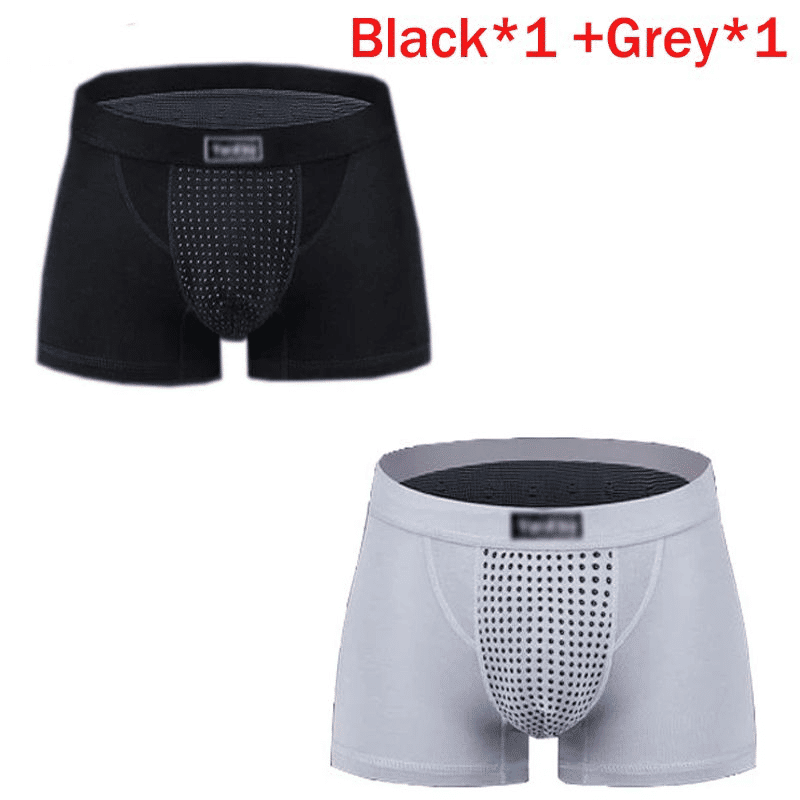 Premium Men's Magnetic Therapy Boxer Briefs - 63 Magnets for Enhanced Health & Comfort