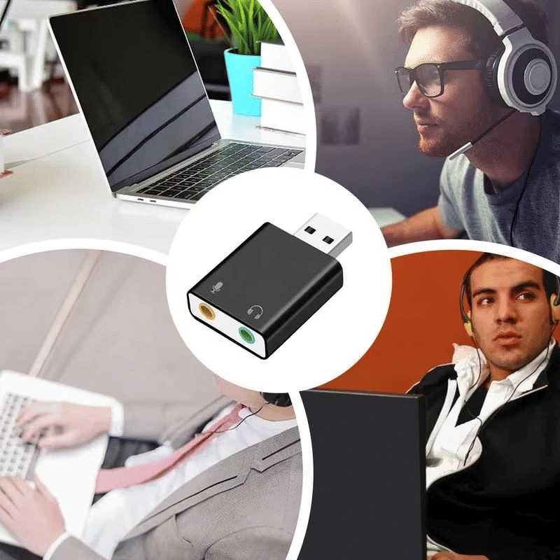 Premium 7.1 Surround USB Audio Adapter for Gaming, Streaming & PC