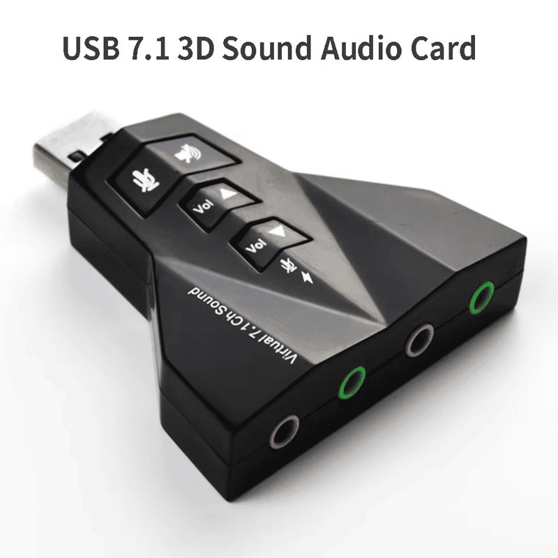 Premium 7.1 Surround USB Audio Adapter for Gaming, Streaming & PC