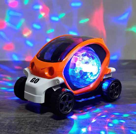 Induction Lighting Musical Sensory Crawling Toy Car for Kids