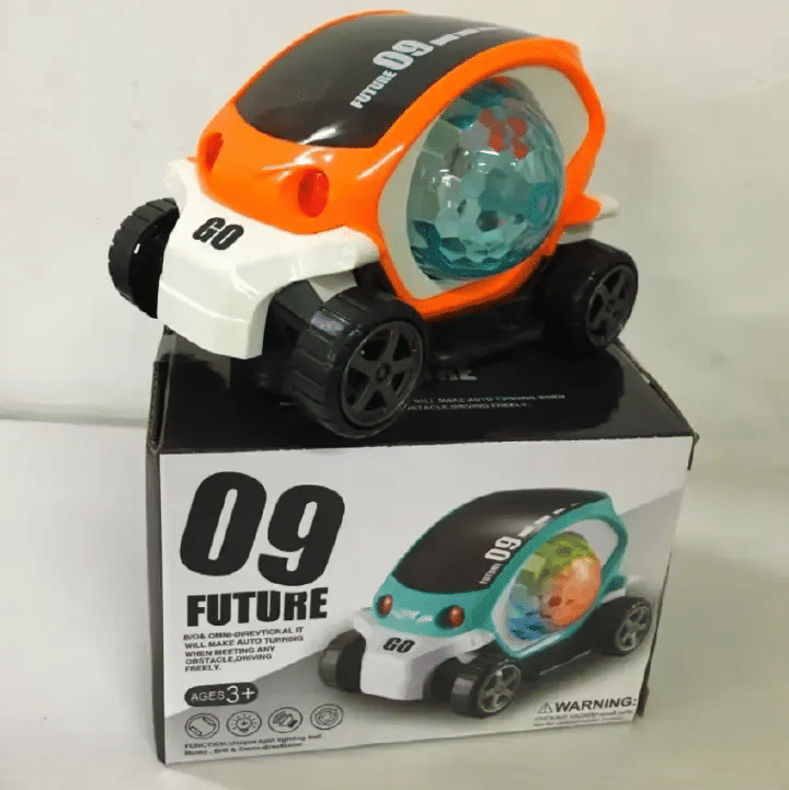 Induction Lighting Musical Sensory Crawling Toy Car for Kids