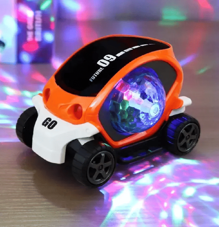 Induction Lighting Musical Sensory Crawling Toy Car for Kids