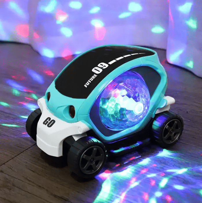 Induction Lighting Musical Sensory Crawling Toy Car for Kids