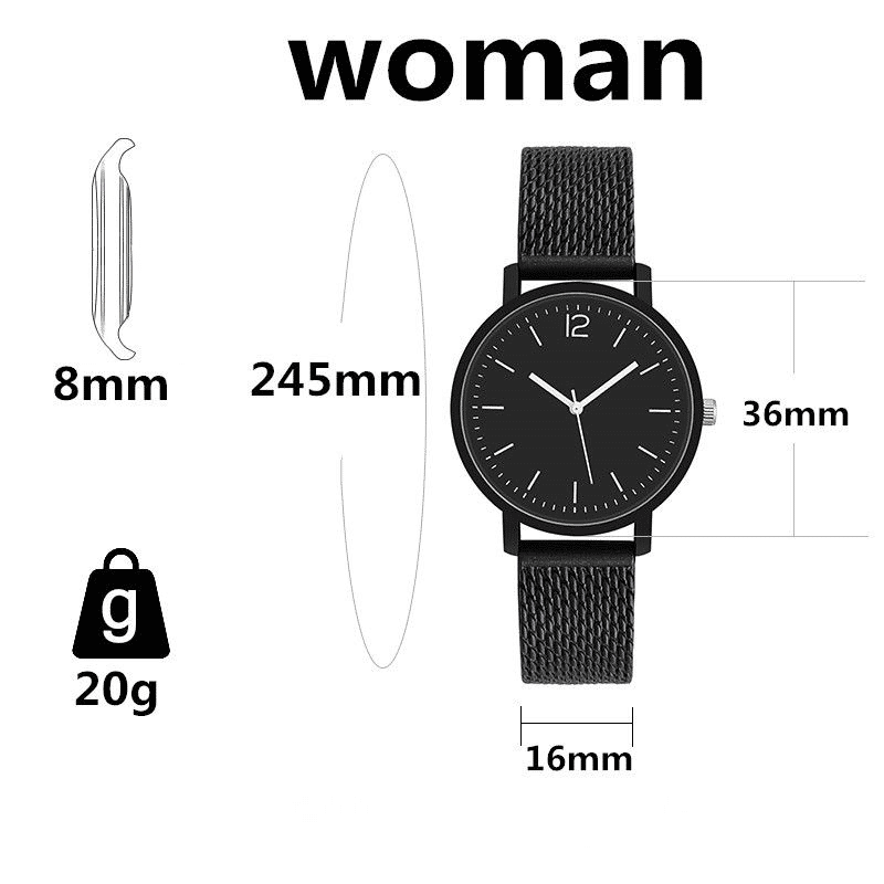 Elegant Digital Quartz Couple Watches for Men & Women, Perfect Gift Set