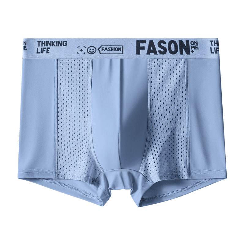 4-Pack Men's Ice Silk Breathable Antibacterial Quick-Dry Boxer Briefs