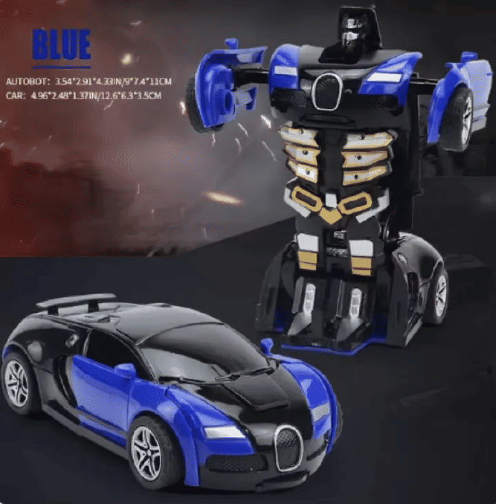 Automatic Transforming Robot Toy Car with Collision Deformation