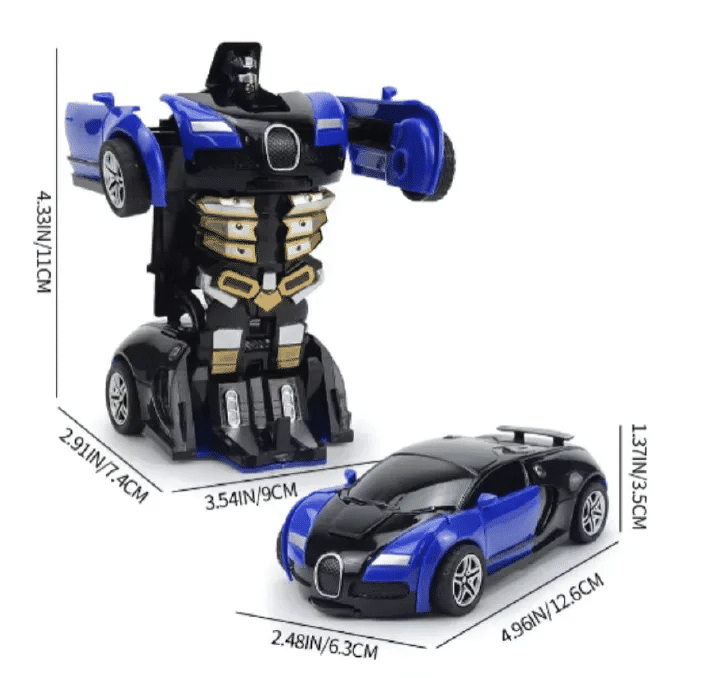 Automatic Transforming Robot Toy Car with Collision Deformation