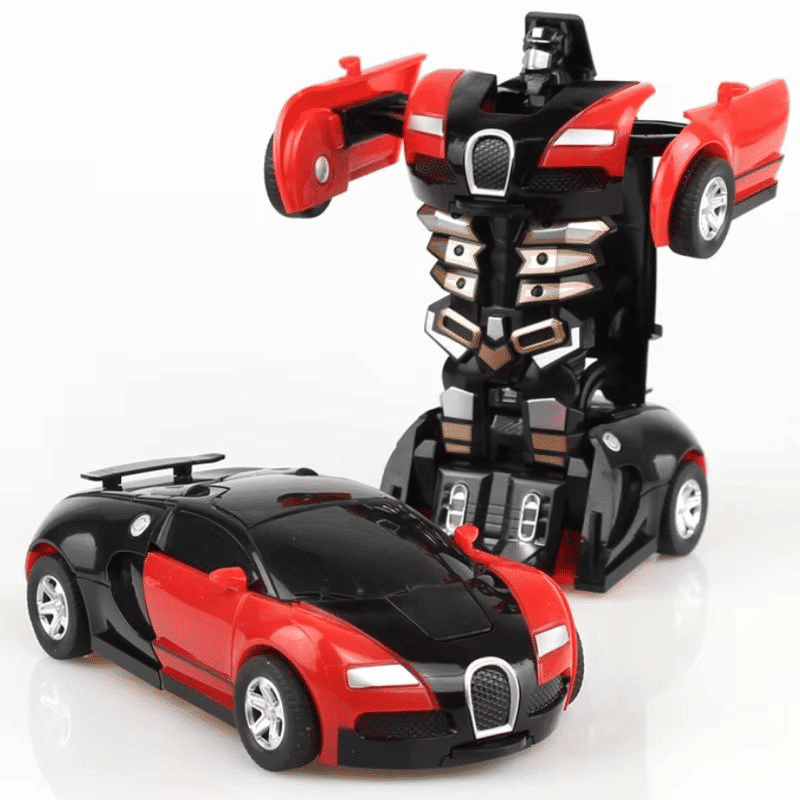 Automatic Transforming Robot Toy Car with Collision Deformation