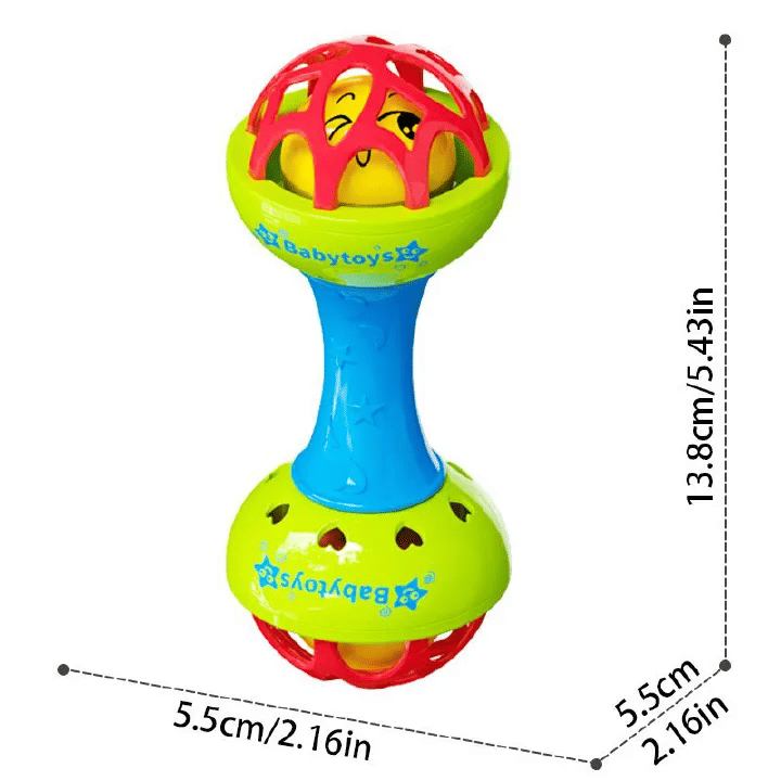 Generic Textured Sensory Rattle Ball Newborn Educational Grasp Toy