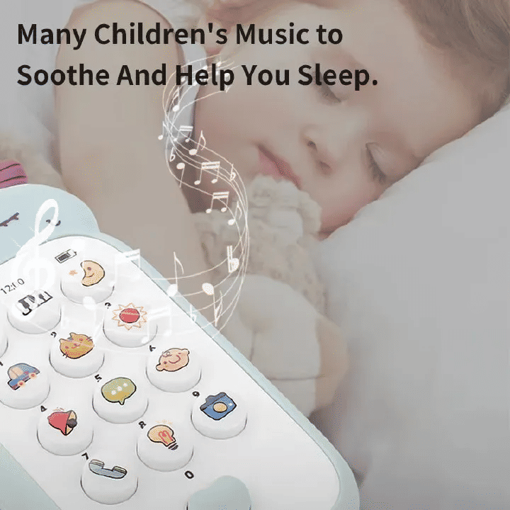 Generic Musical Telephone Toy Early Educational Learning Cellphone for Kids