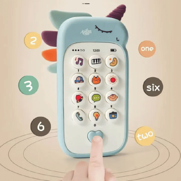 Generic Musical Telephone Toy Early Educational Learning Cellphone for Kids