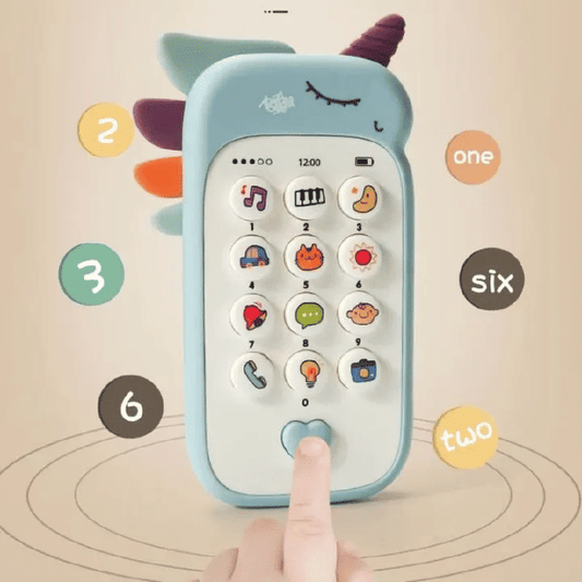 Generic Musical Telephone Toy Early Educational Learning Cellphone for Kids