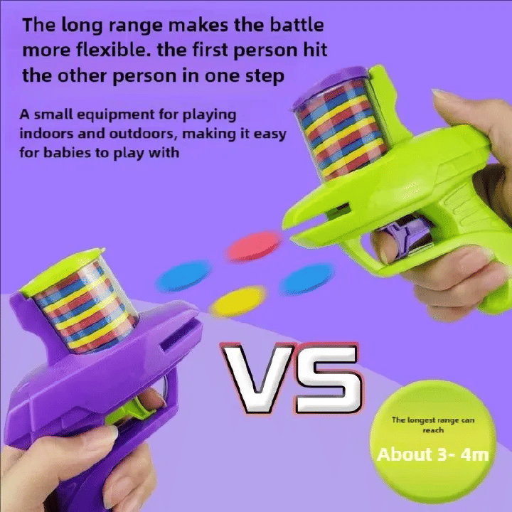 Carrot Flying Disc Launcher Toy for Kids Interactive Outdoor Game