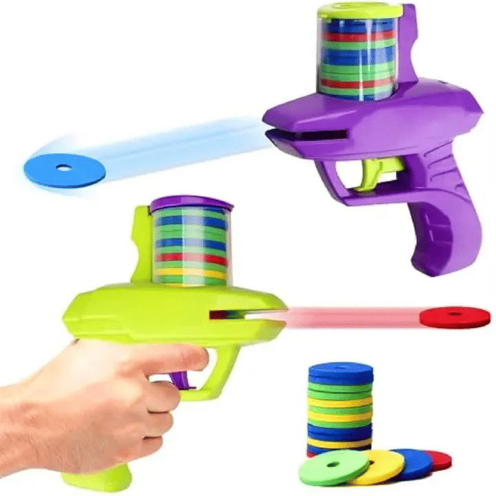 Carrot Flying Disc Launcher Toy for Kids Interactive Outdoor Game
