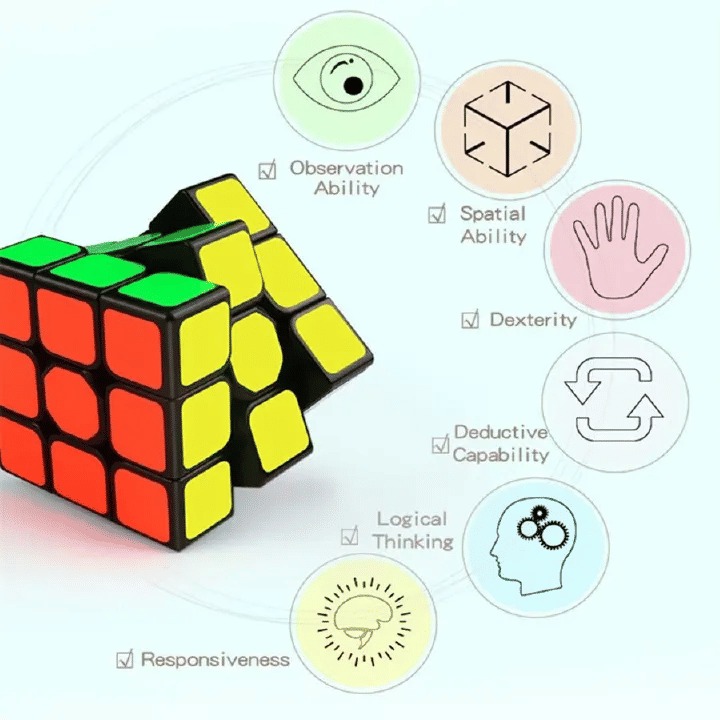 Generic 3x3x3 Magic Cube Professional Speed Puzzle Black