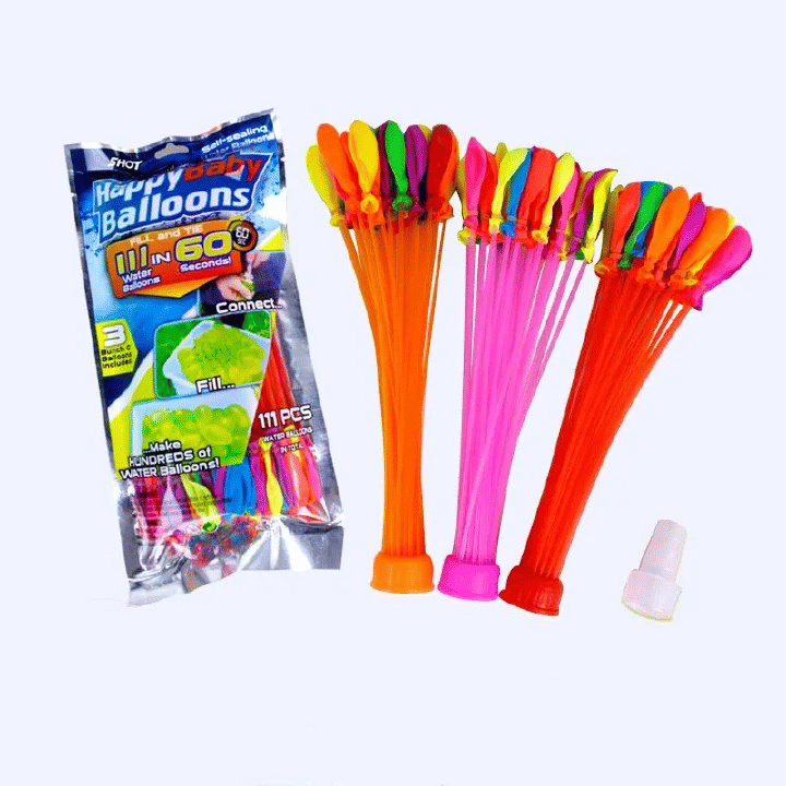 Generic 111-Piece Rapid-Fill Water Balloon Bomb Set Pack