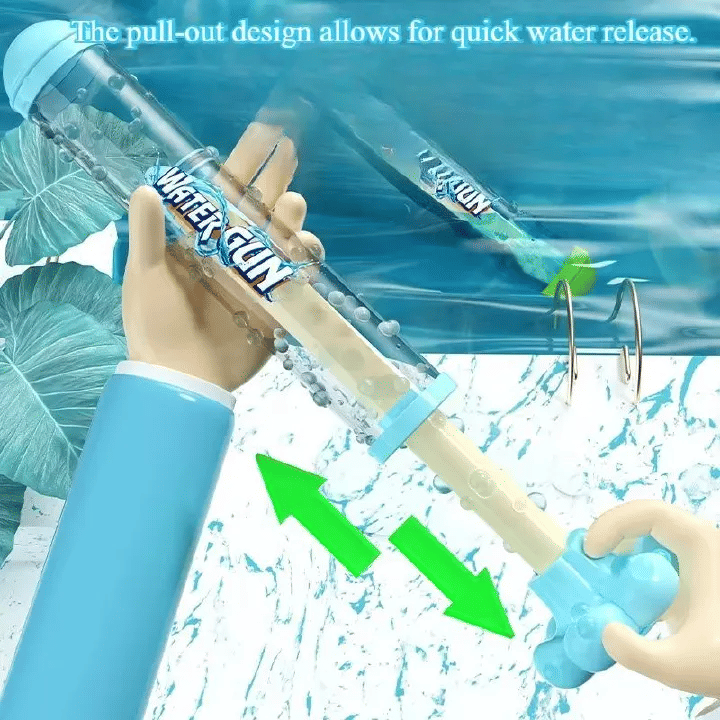 Fireworks Spray Pull-Back Water Gun for Kids Pool Play