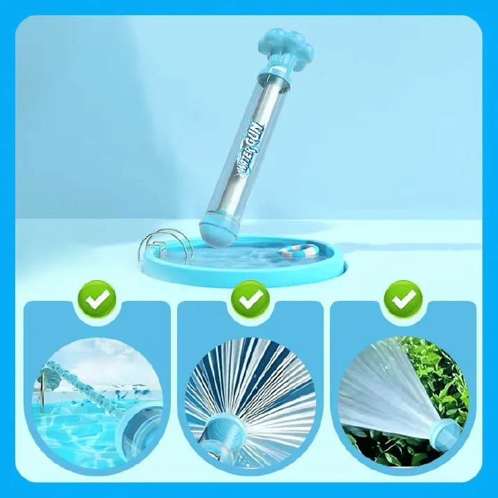 Fireworks Spray Pull-Back Water Gun for Kids Pool Play