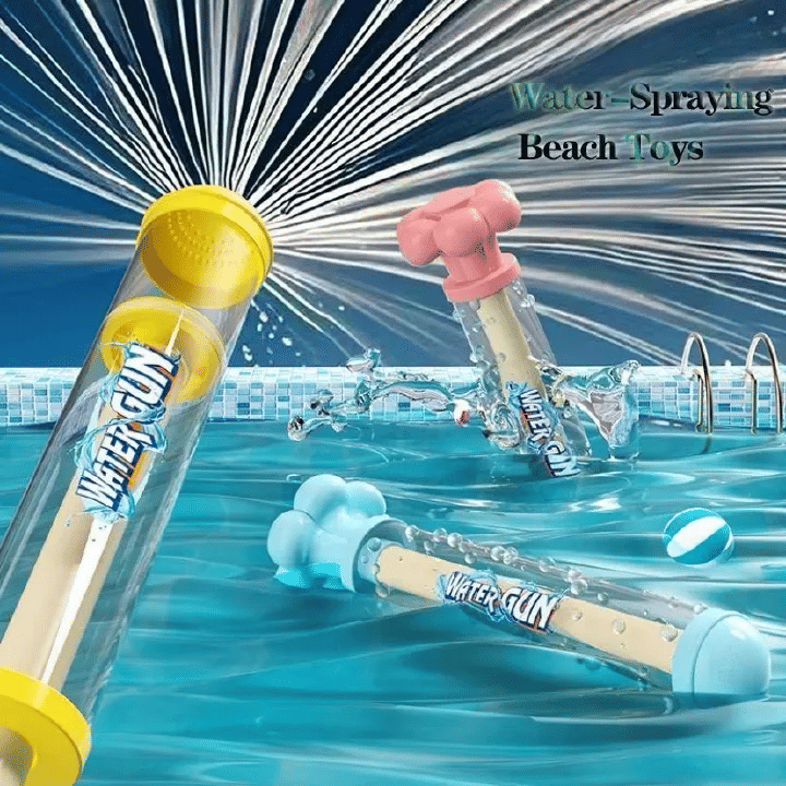 Fireworks Spray Pull-Back Water Gun for Kids Pool Play