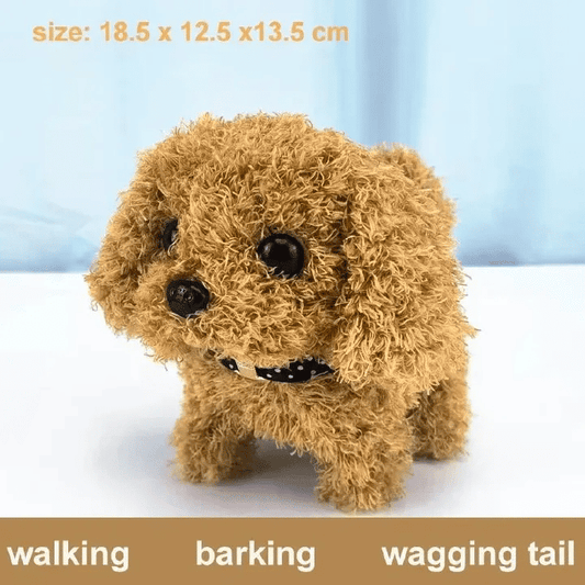 Generic Interactive Walking Puppy Dog Toy Plush Electronic Pet Brown
