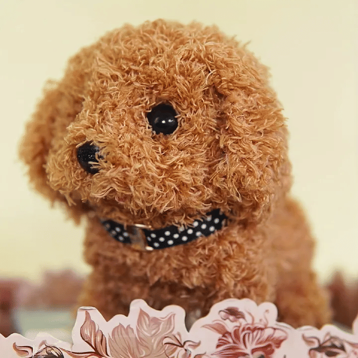 Generic Interactive Walking Puppy Dog Toy Plush Electronic Pet Brown