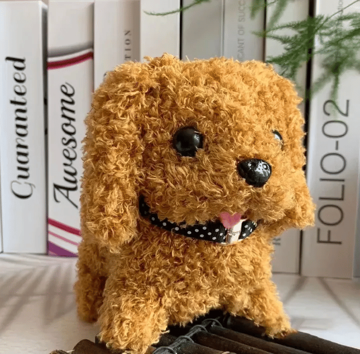 Generic Interactive Walking Puppy Dog Toy Plush Electronic Pet Brown