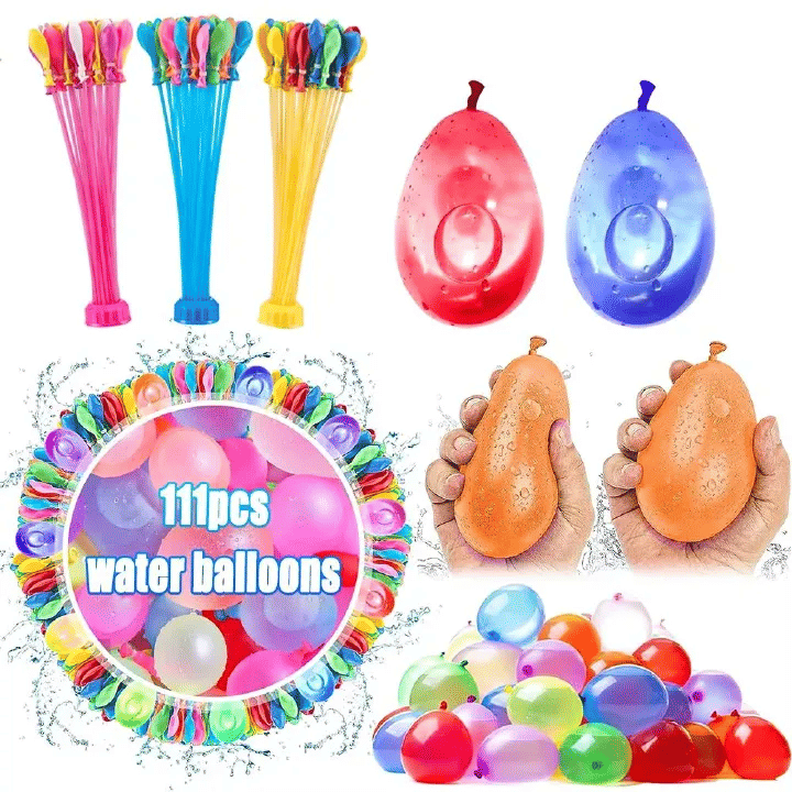 Generic 111-Piece Rapid-Fill Water Balloon Bomb Set Pack