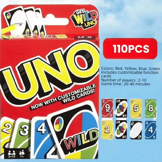 UNO Family Card Game 110-Piece Classic Fun Playing Cards