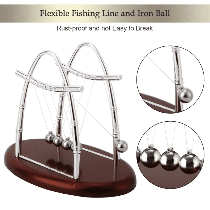 Newton's Cradle Balance Balls Physics Science Pendulum Desk Toy