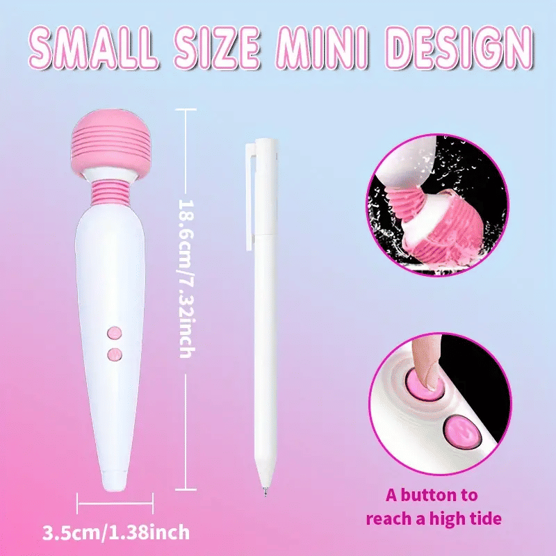 Powerful Rechargeable AV Stick Vibrator for Women with 360° Rotating Function
