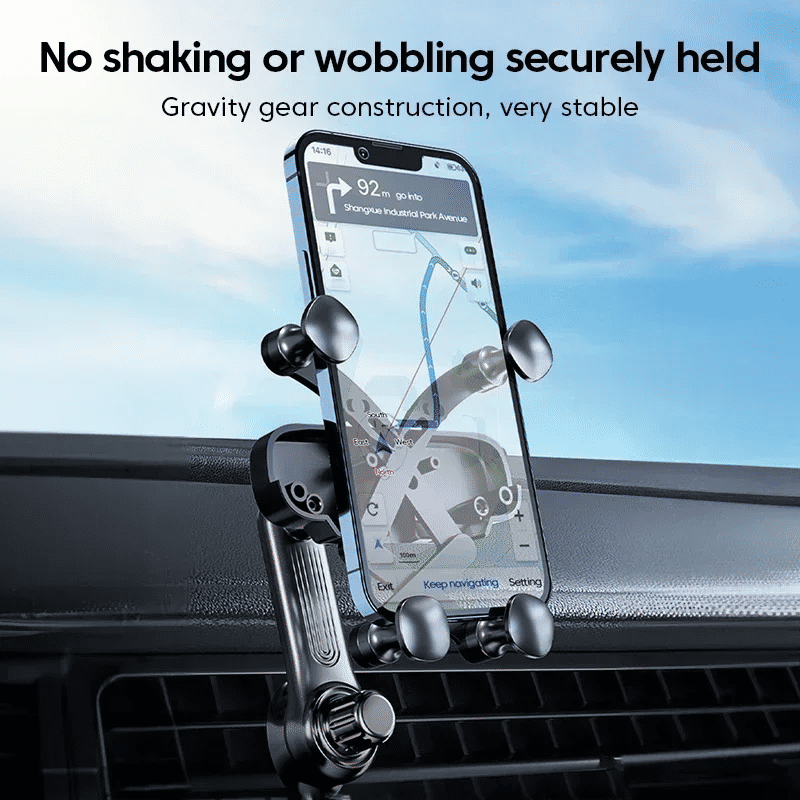 Premium 360° Gravity Car Phone Holder for Air Vent, Telescopic Navigation Stand