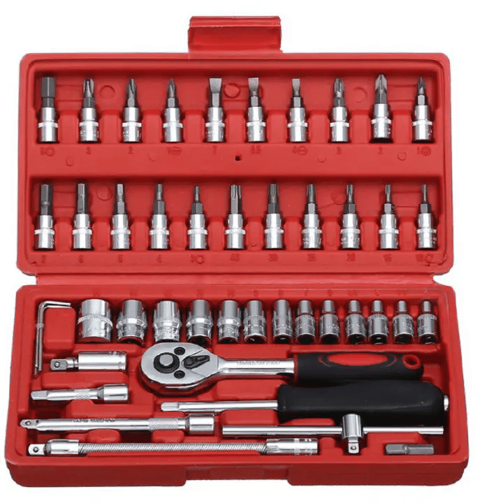 Generic 46pcs Car Repair Tool Kit 1/4-Inch Socket Set