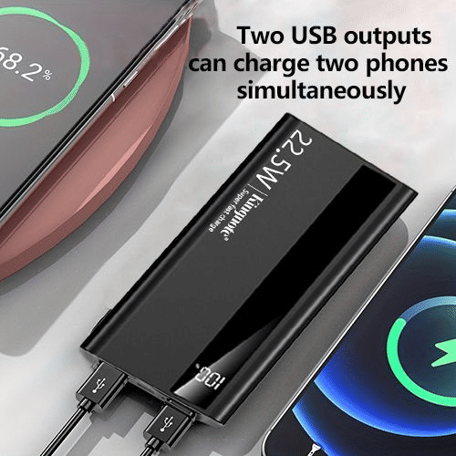 KingNote 20000mAh Fast Charge Portable Power Bank Dual USB